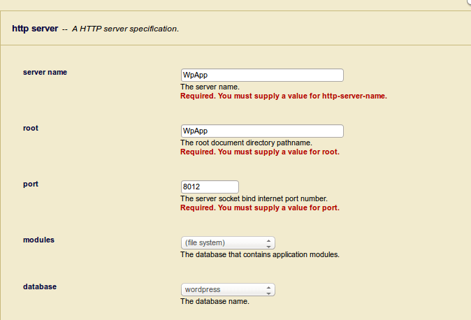 Creating a HTTP application