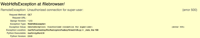 Hue 403 HttpFS